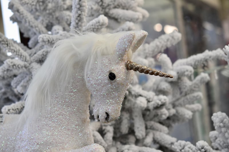 Unicorn in an enchanted forest